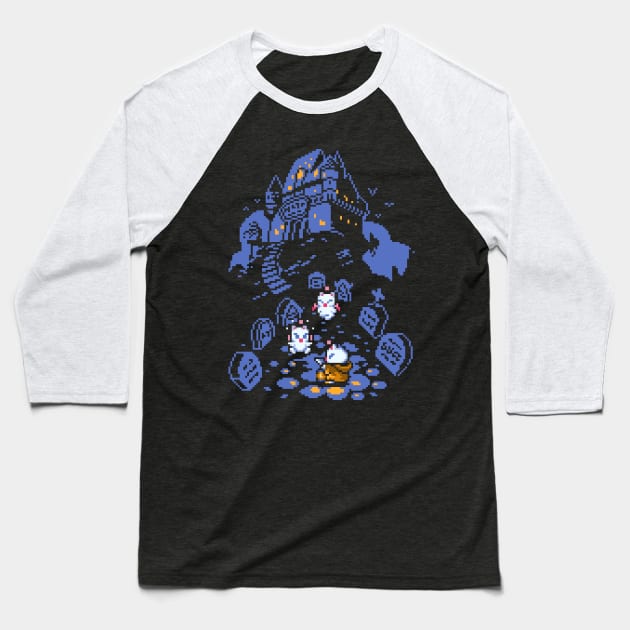 Moogle halloween Baseball T-Shirt by Pixeleyebat